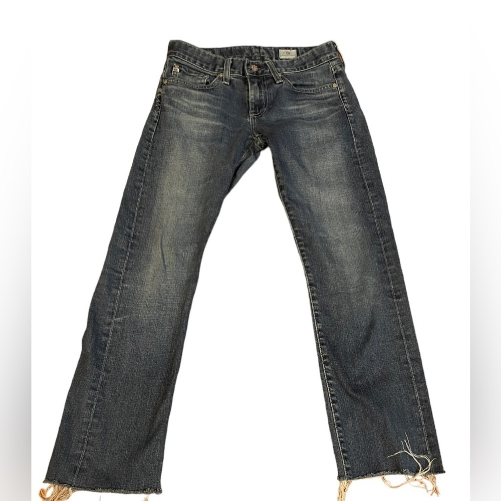 AG Adriano Goldschmied raw hem, straight cut women’s jeans size 25R